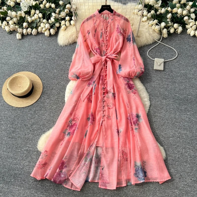 Vestido Boho Maxi Floral
