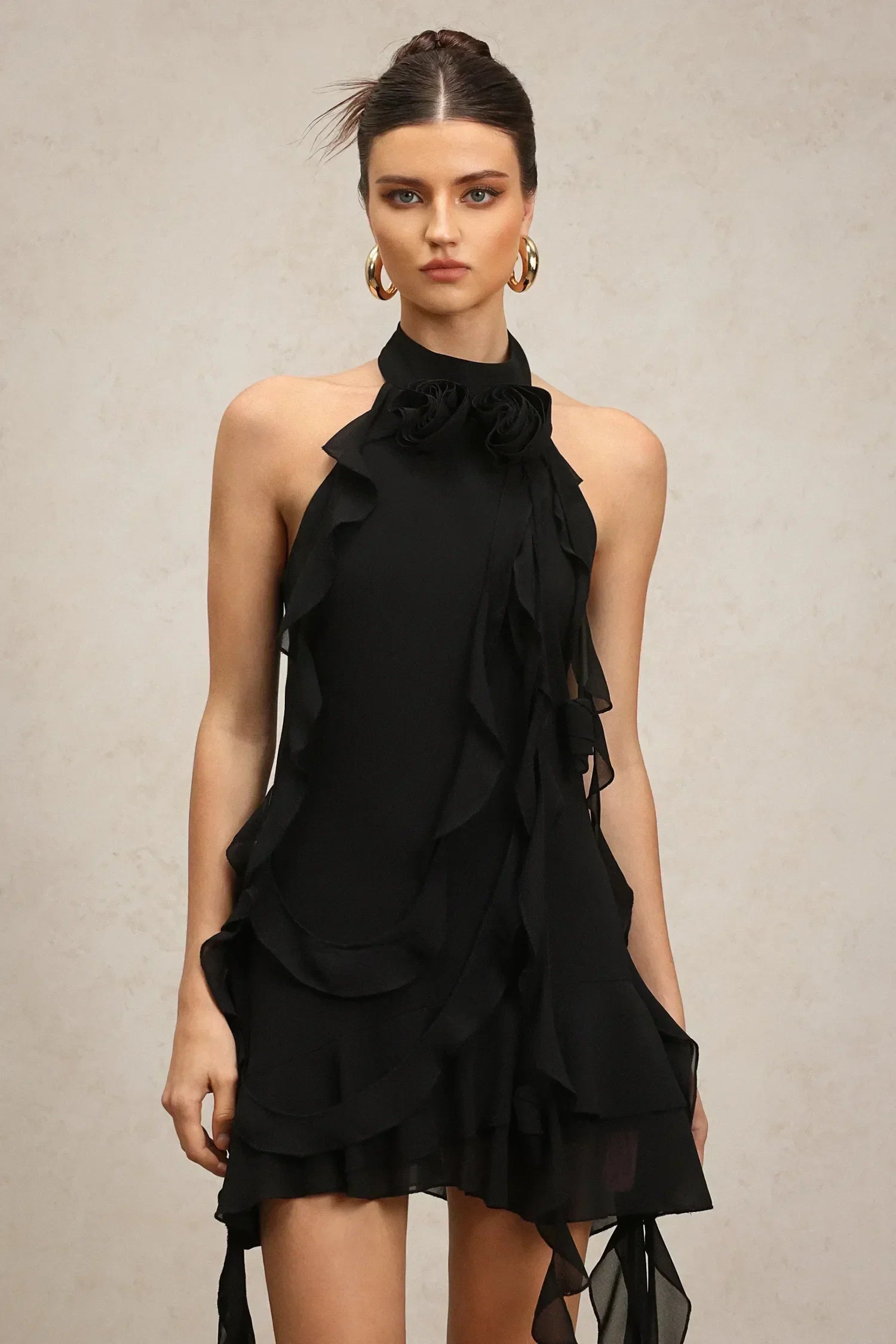Vestido Halter com Laço