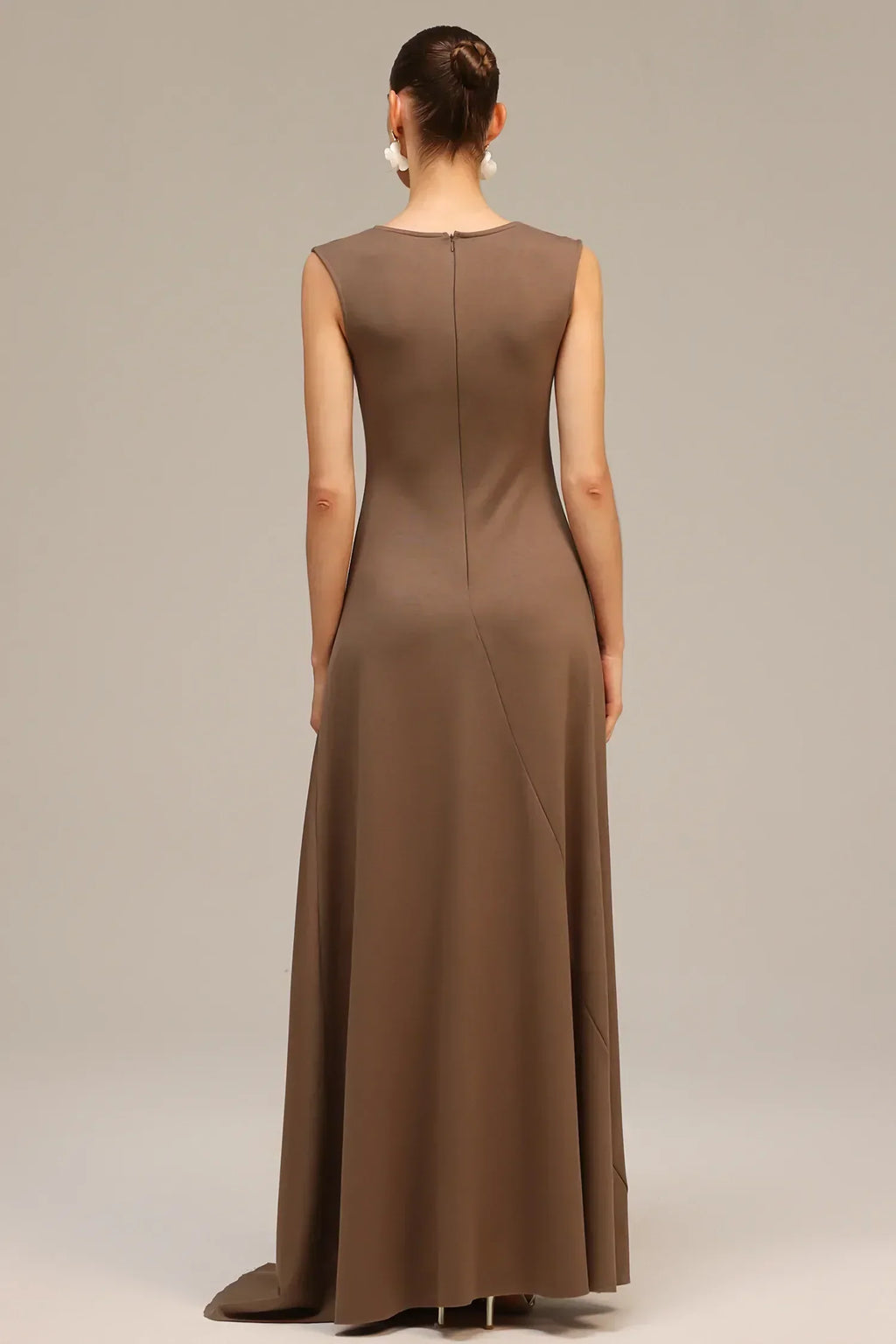 Vestido Drapeado Fivela Dourada