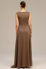 Vestido Drapeado Fivela Dourada