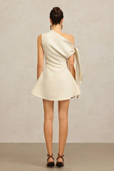 Vestido Um Ombro Drapeado
