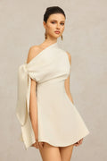 Vestido Um Ombro Drapeado