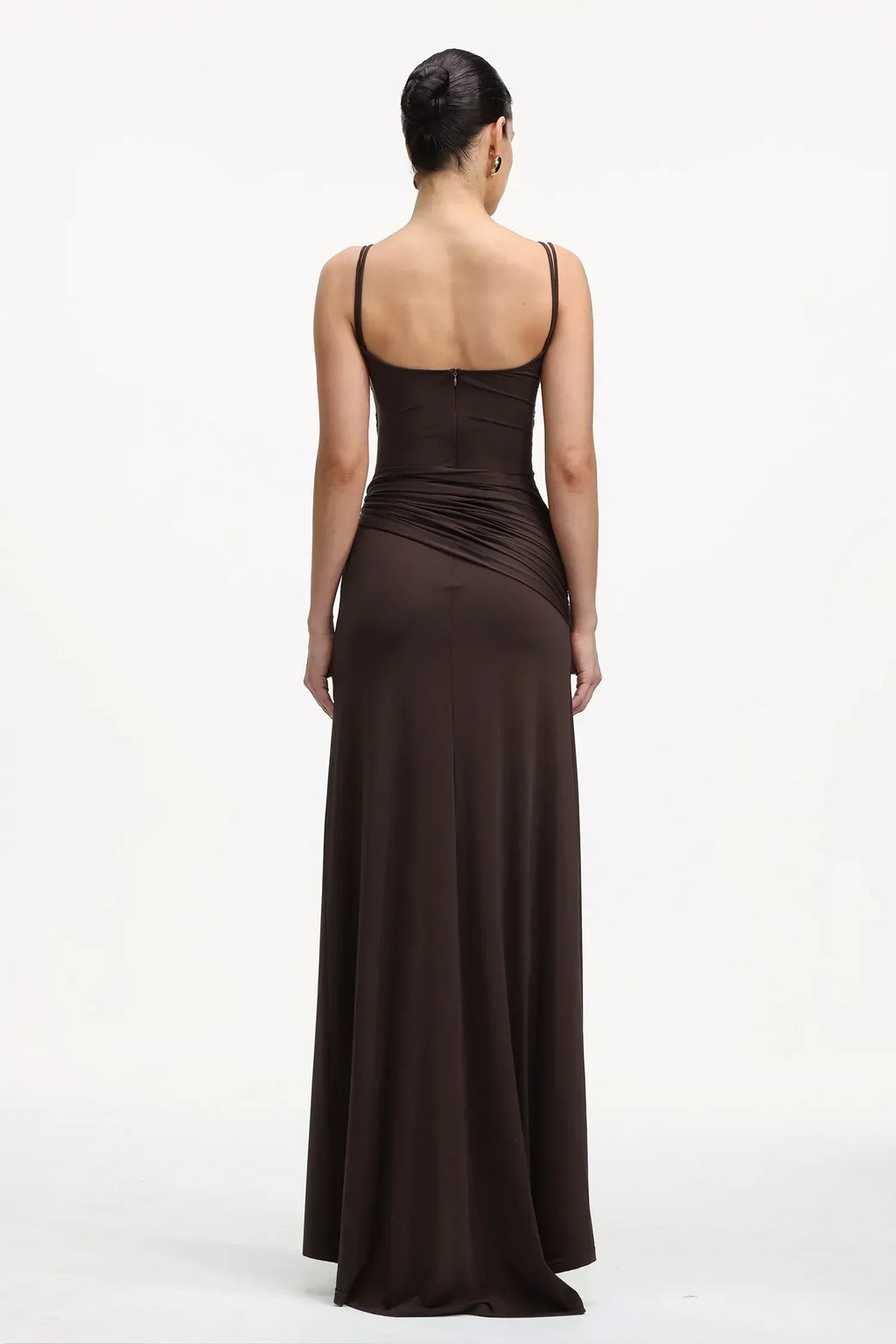 Vestido Chocolate com Fenda