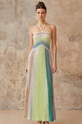 Vestido Contraste Alongado