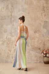 Vestido Contraste Alongado