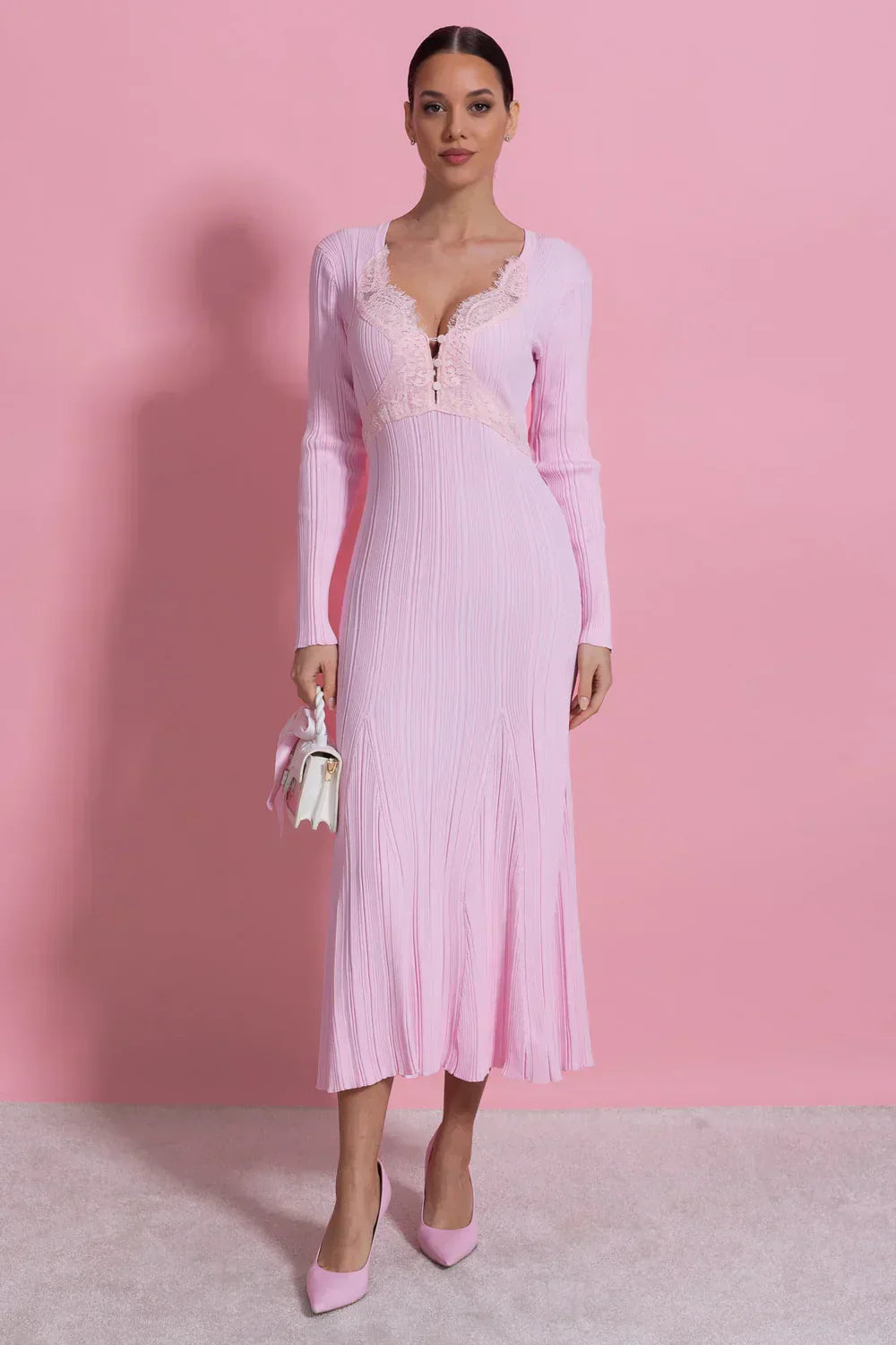 Vestido Canelado Sereia
