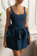 Vestido Jeans em Camadas