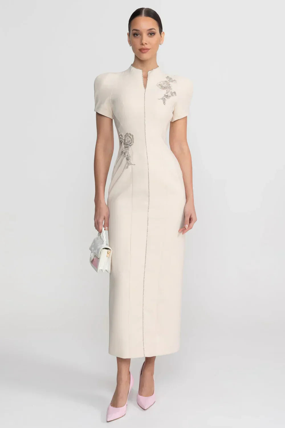 Vestido Lápis e Pedraria