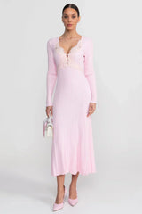Vestido Canelado Sereia
