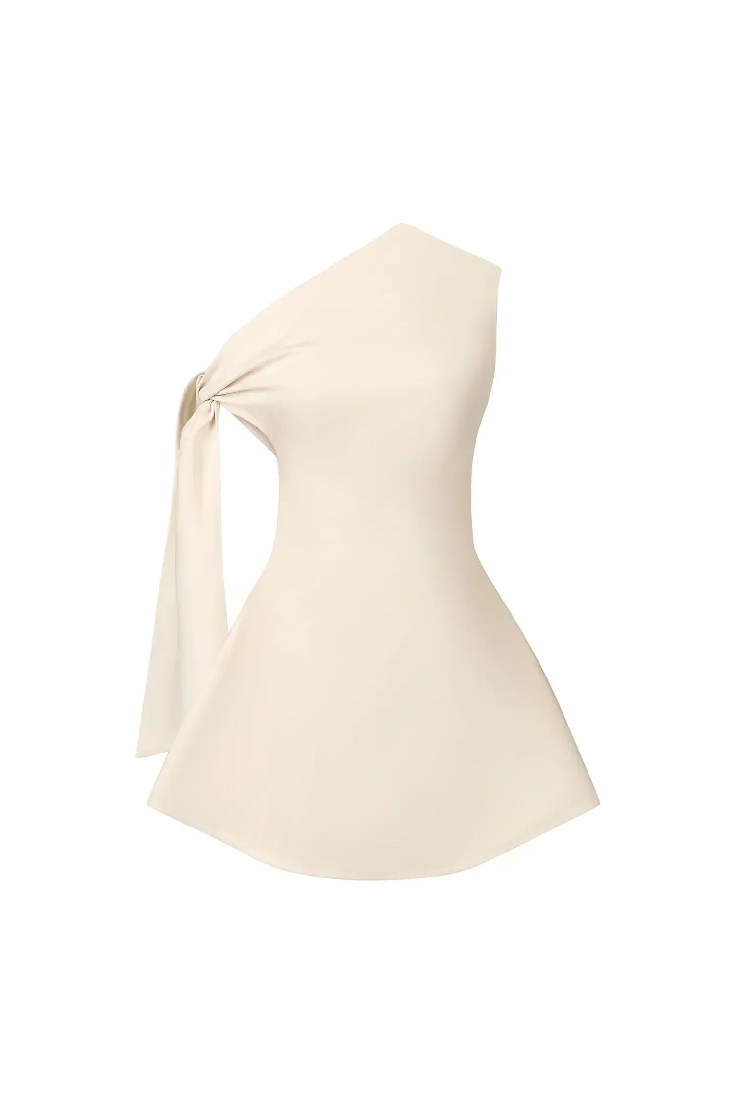 Vestido Um Ombro Drapeado