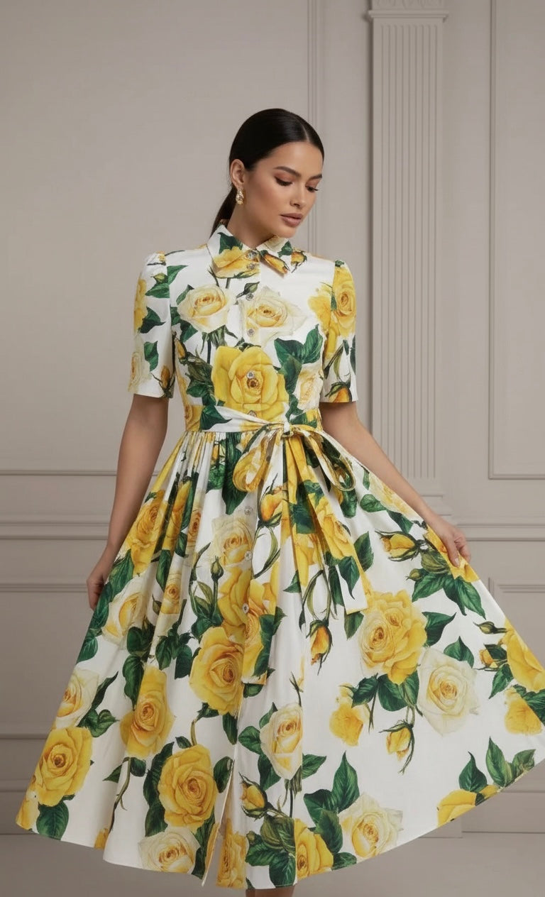 Vestido Verão com Cinto