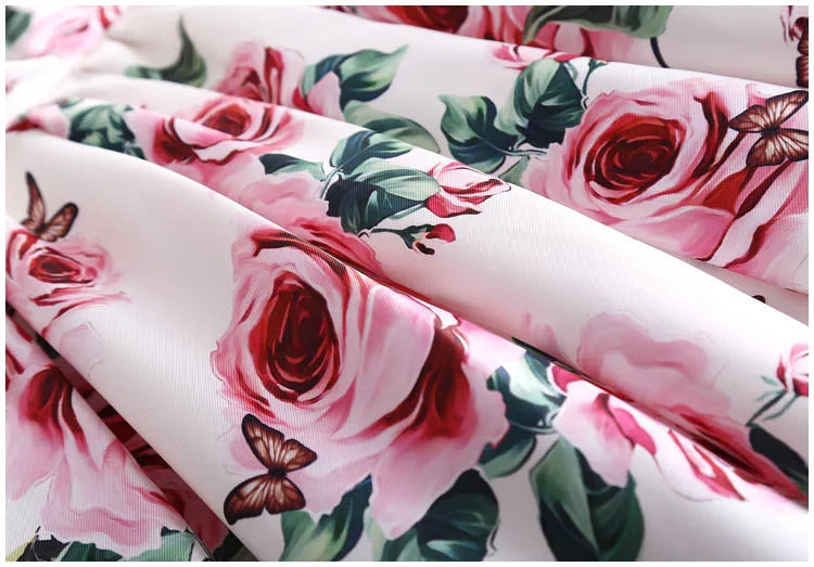 Vestido Rosas e Romantismo