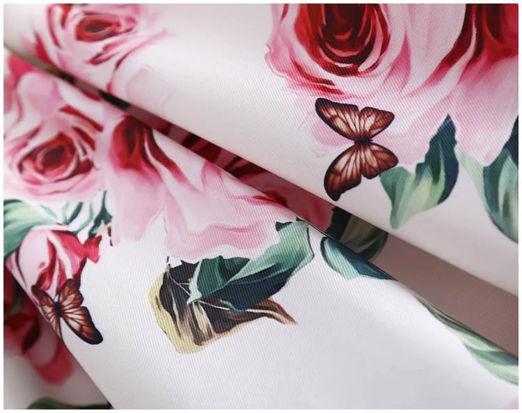 Vestido Rosas e Romantismo