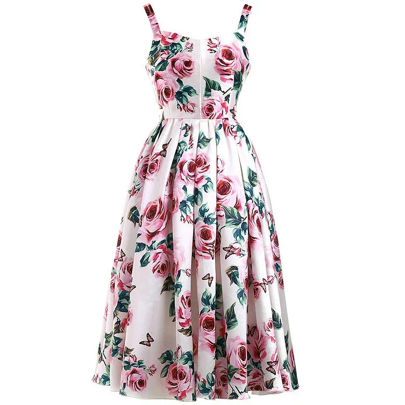 Vestido Rosas e Romantismo
