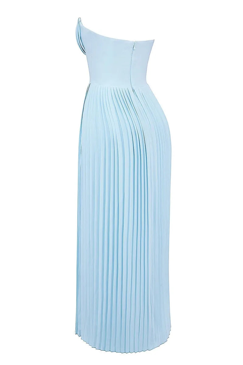 Vestido Espartilho Azul Celeste