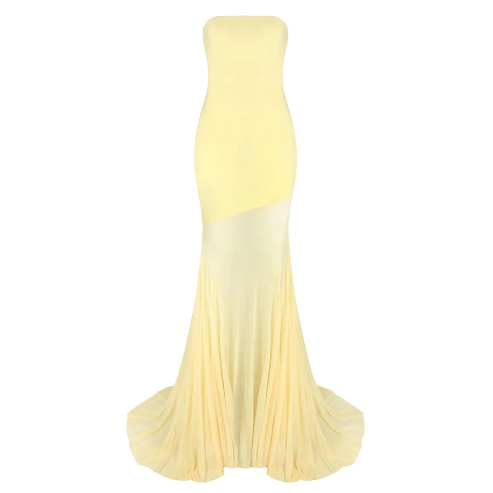 Vestido Corpete Amarelo Baunilha