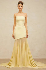 Vestido Corpete Amarelo Baunilha