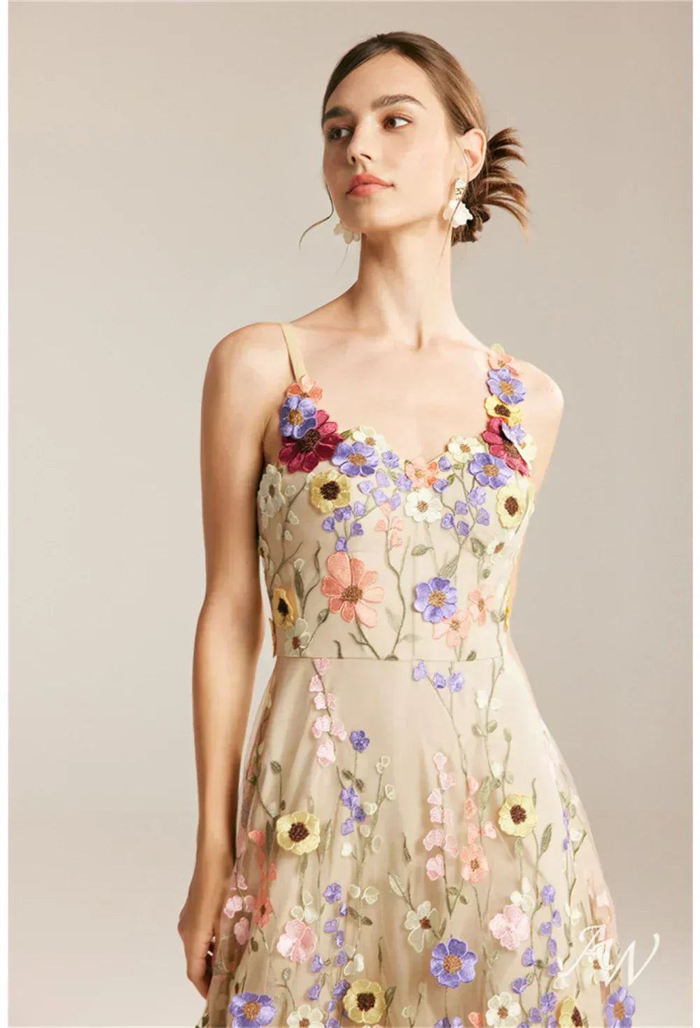 Vestido Jardim em Tule