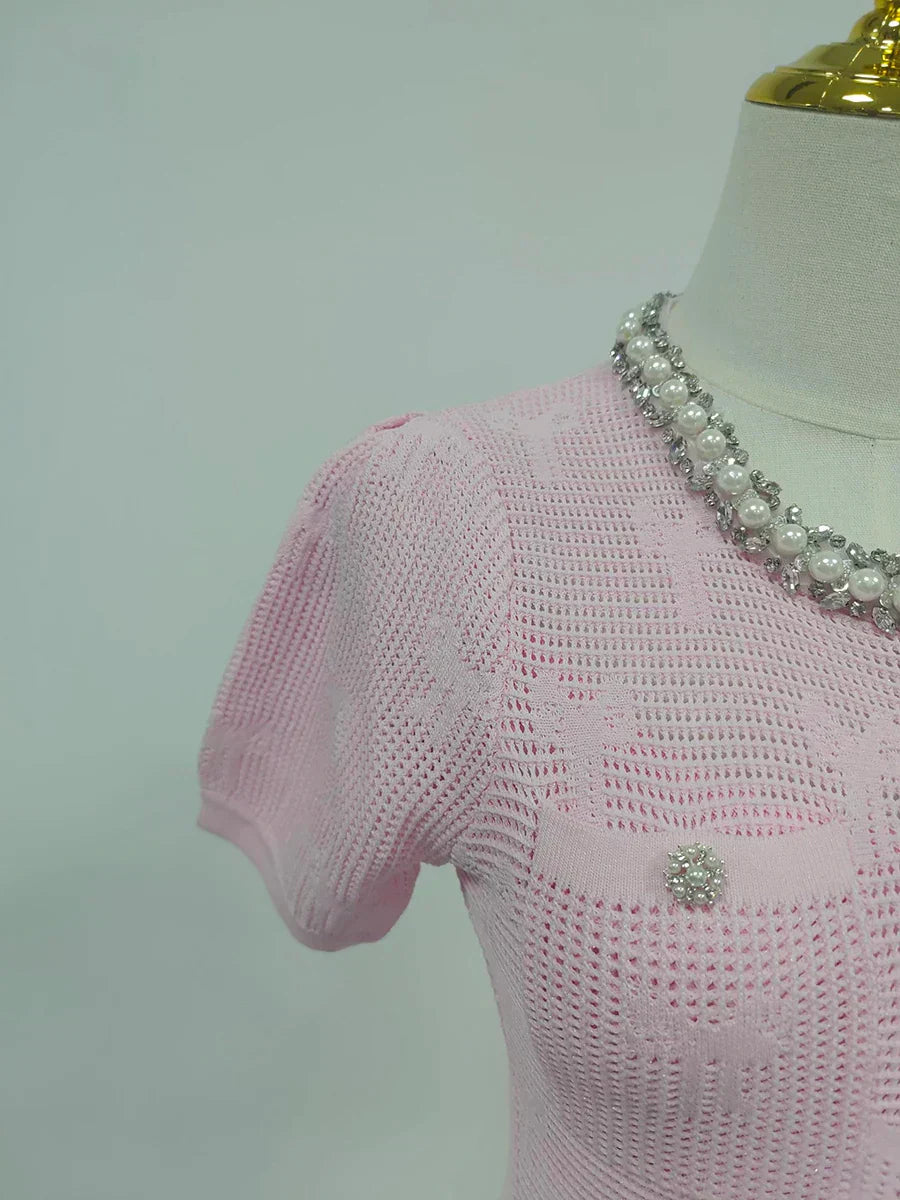 Conjunto Tricô com Cristais