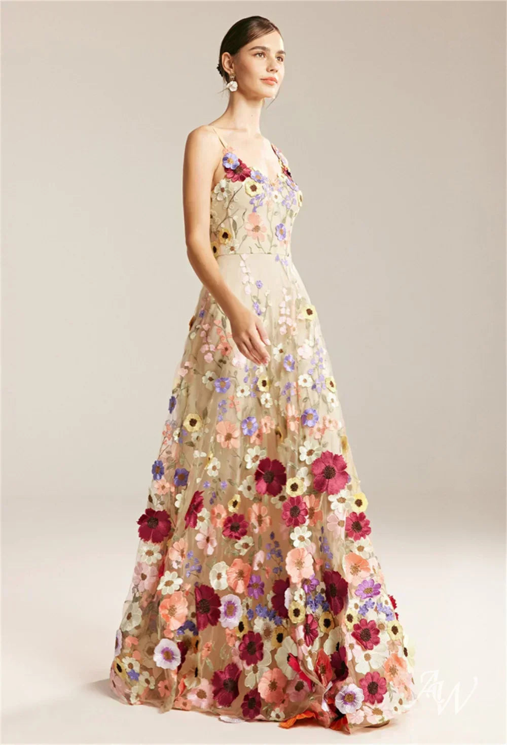 Vestido Jardim em Tule