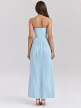 Vestido Espartilho Azul Celeste