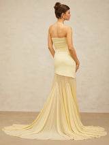 Vestido Corpete Amarelo Baunilha