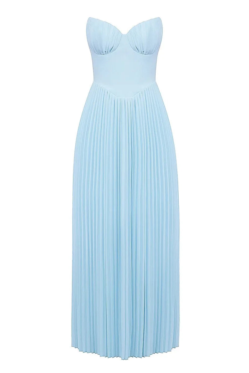 Vestido Espartilho Azul Celeste