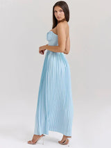 Vestido Espartilho Azul Celeste