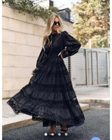 Vestido Longo Elegância Modesta