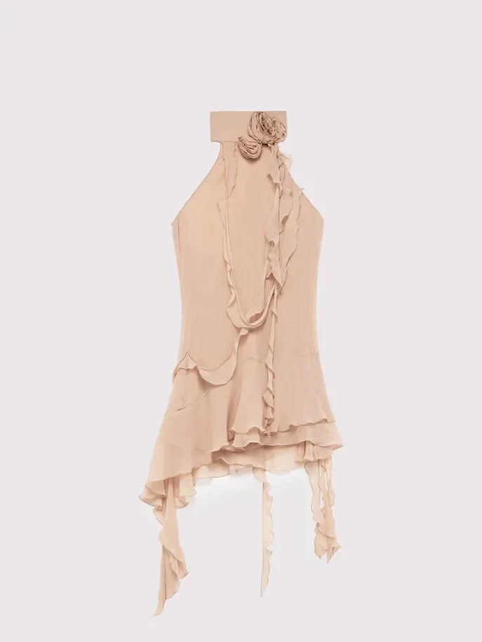 Vestido Halter com Laço