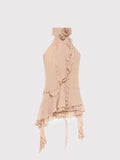 Vestido Halter com Laço