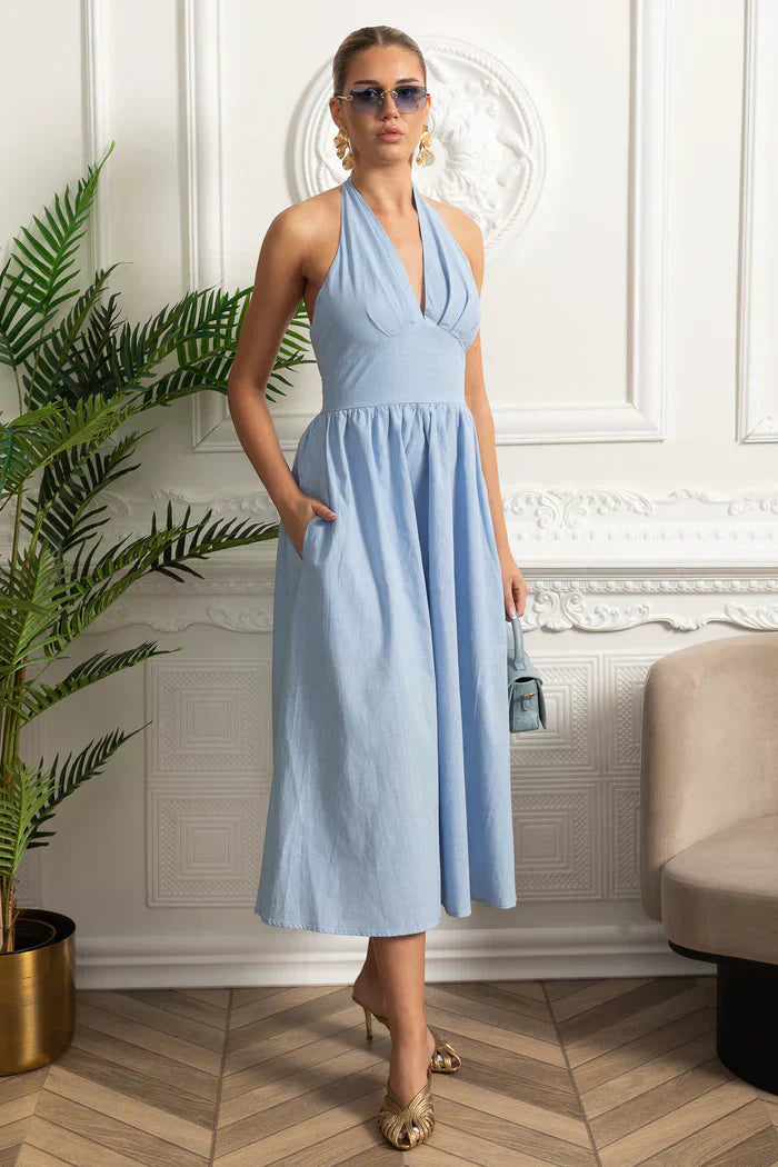 Vestido Algodão Oversized Longo
