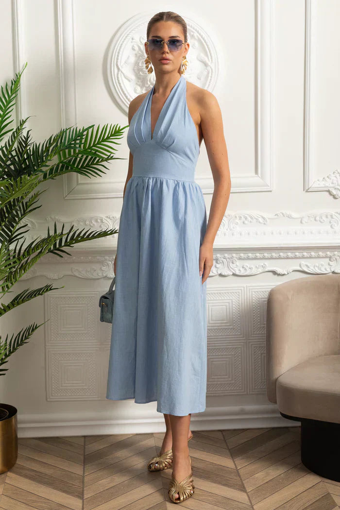 Vestido Algodão Oversized Longo