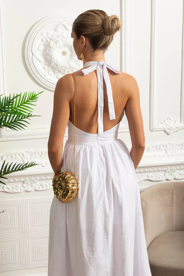 Vestido Algodão Oversized Longo
