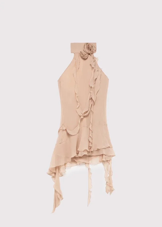 Vestido Halter com Laço