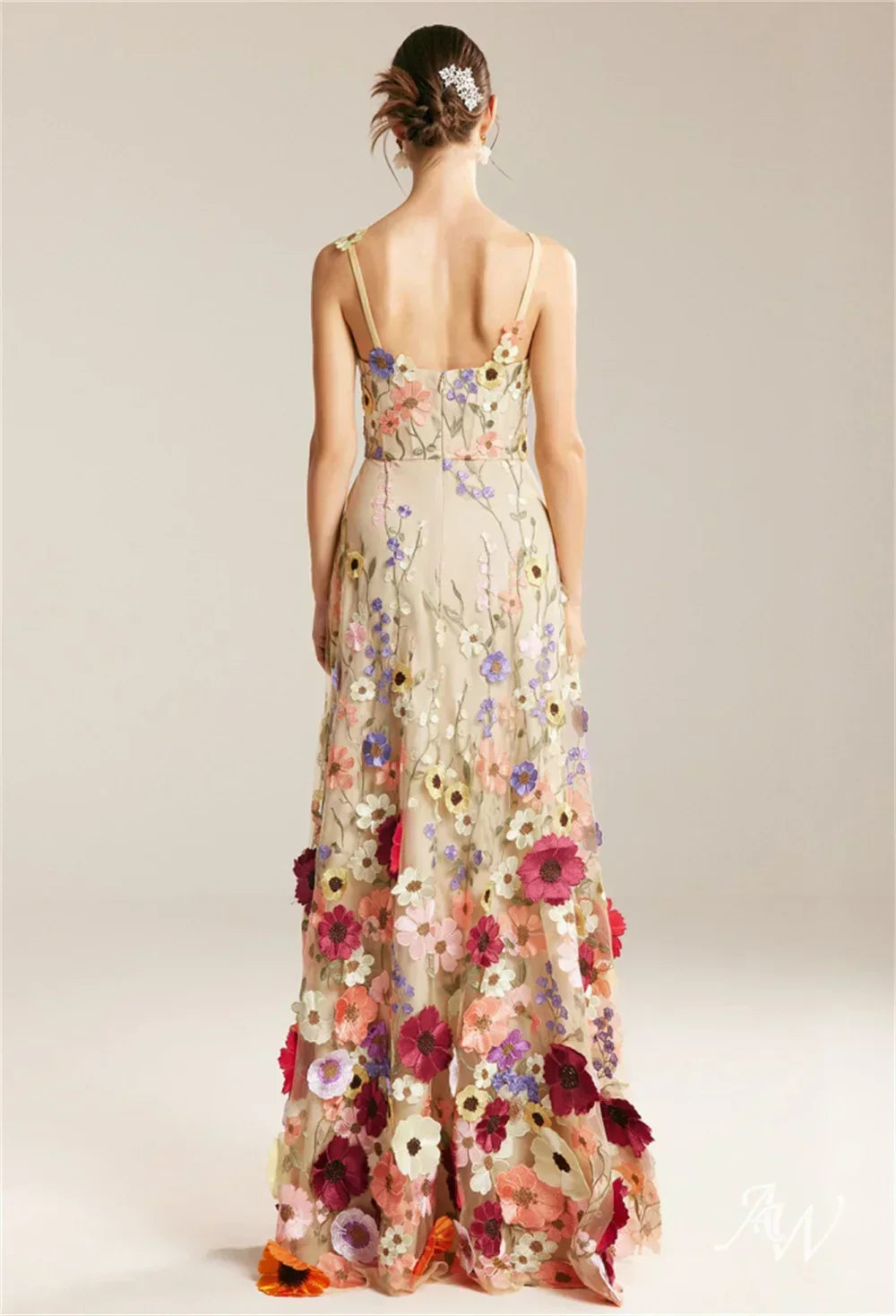 Vestido Jardim em Tule