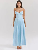 Vestido Espartilho Azul Celeste