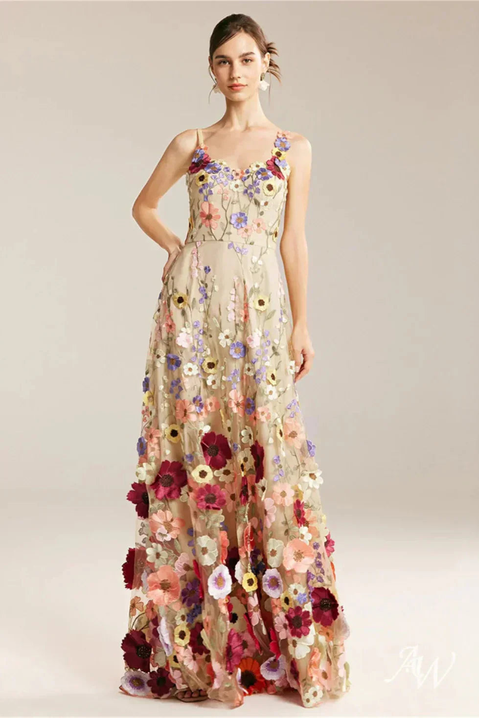 Vestido Jardim em Tule