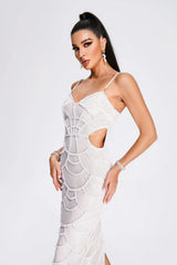 Vestido Pedraria Escultural Sensual
