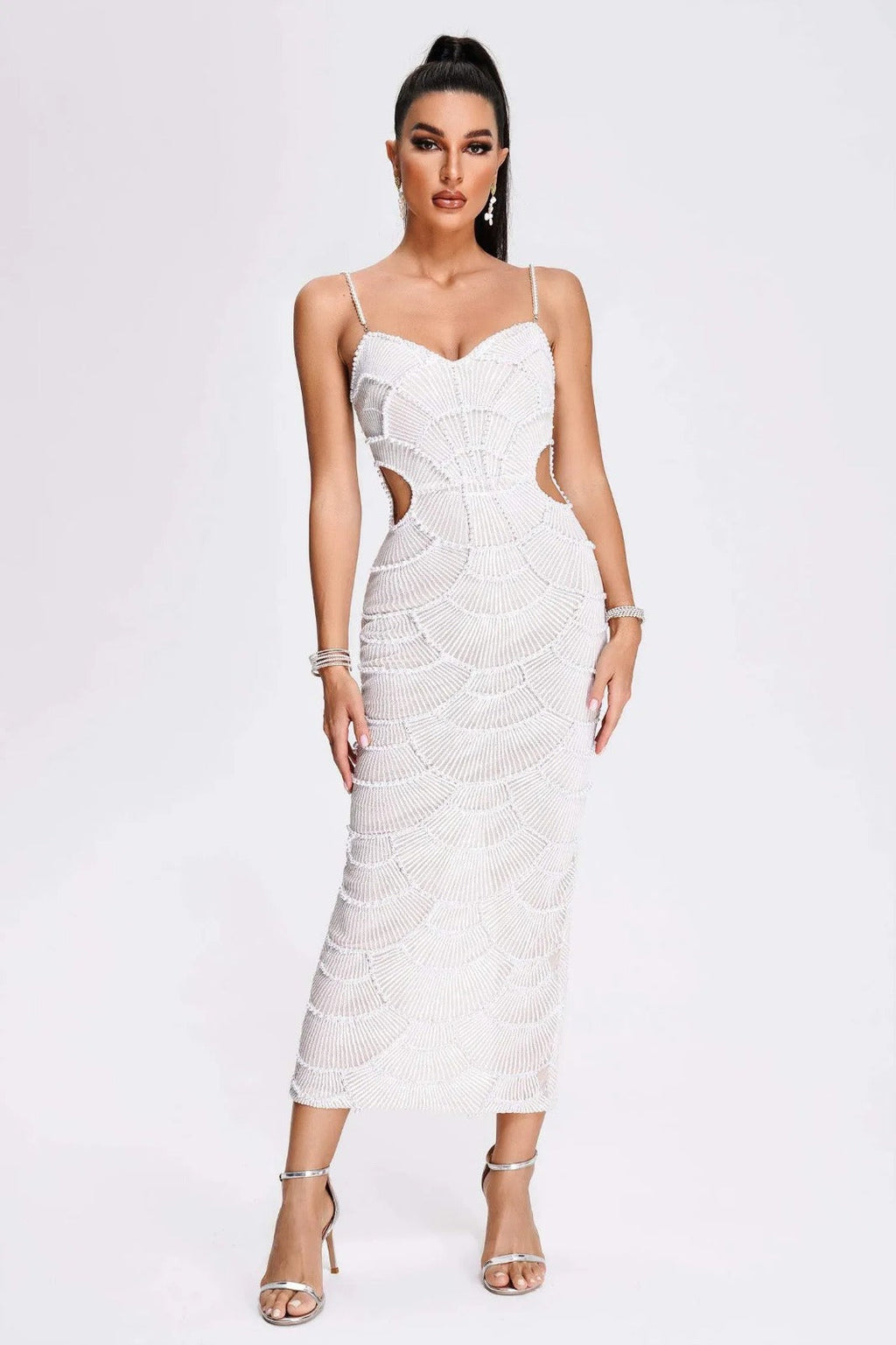 Vestido Pedraria Escultural Sensual