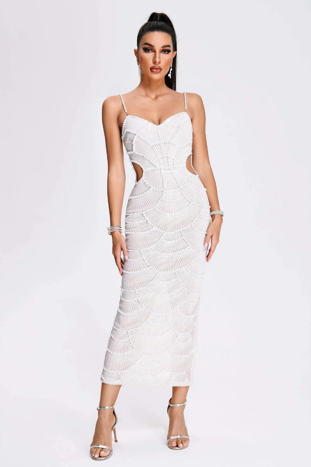 Vestido Pedraria Escultural Sensual