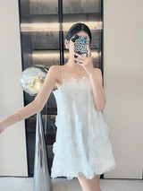 Vestido Godê Floral Sem Costas