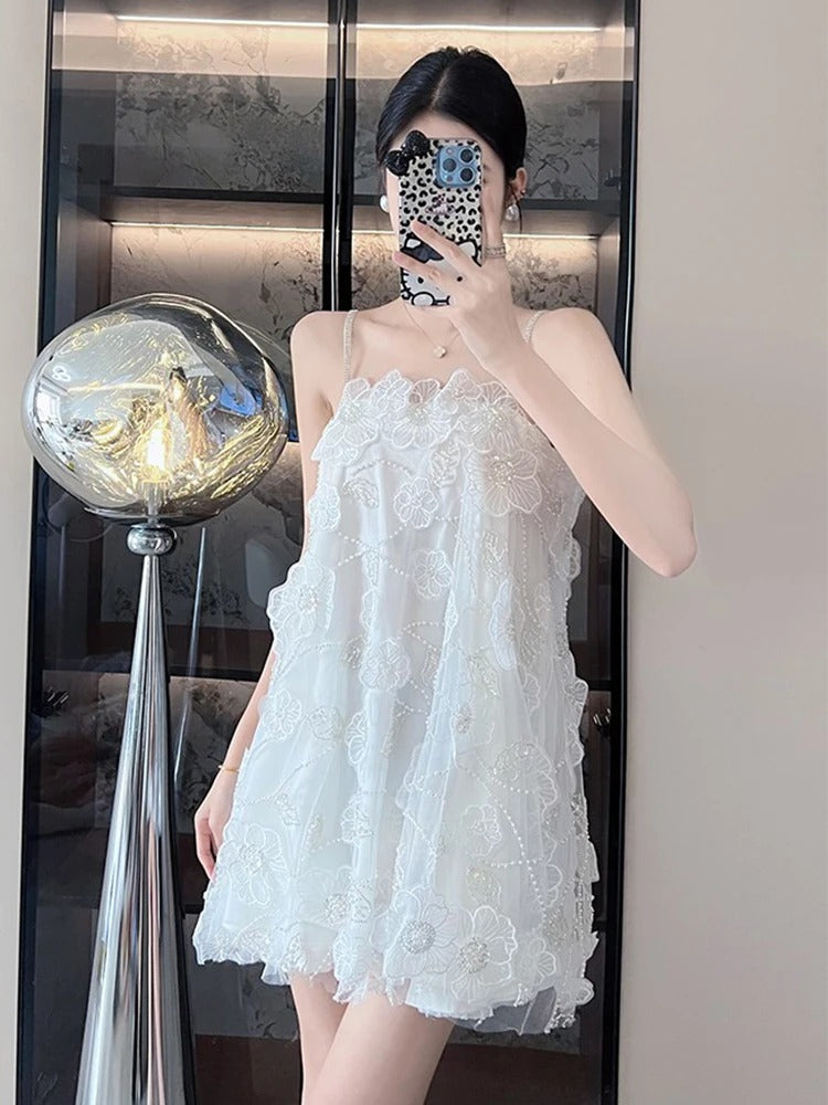 Vestido Godê Floral Sem Costas