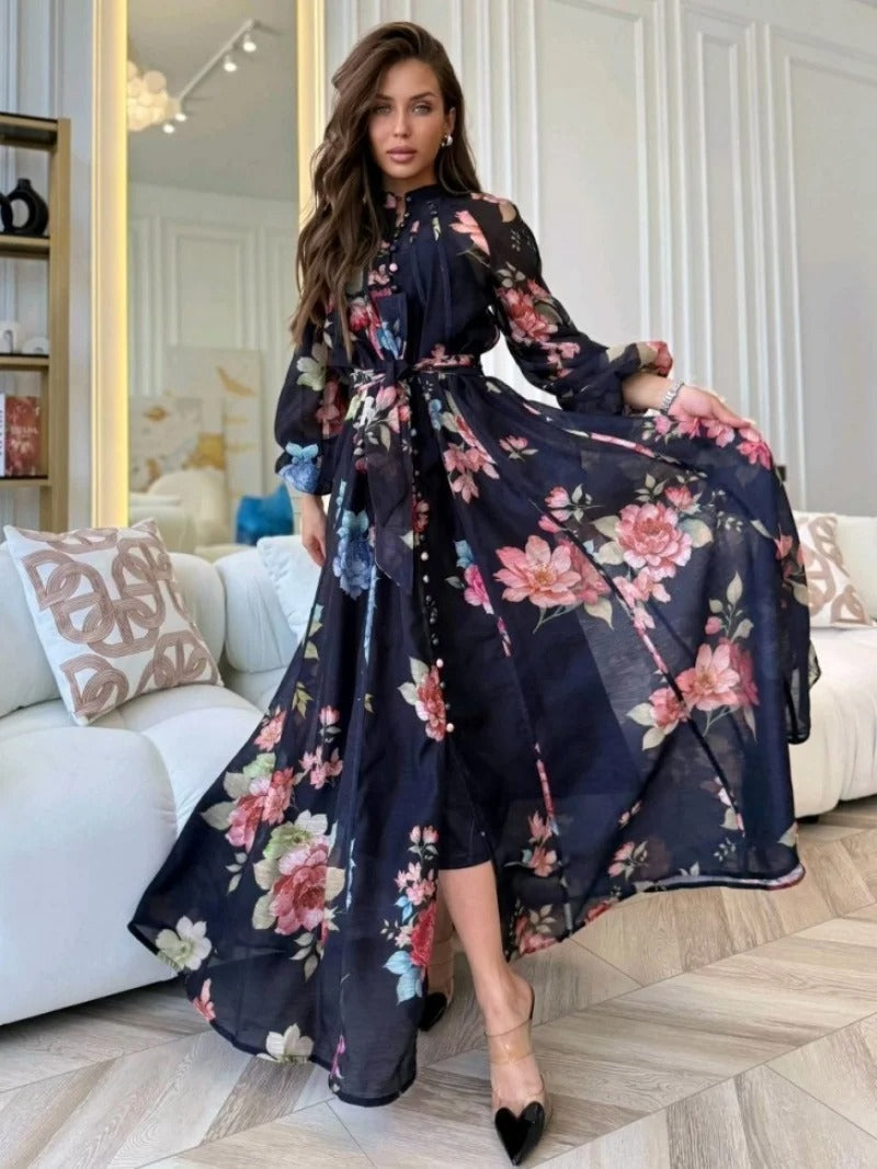 Vestido Boho Maxi Floral