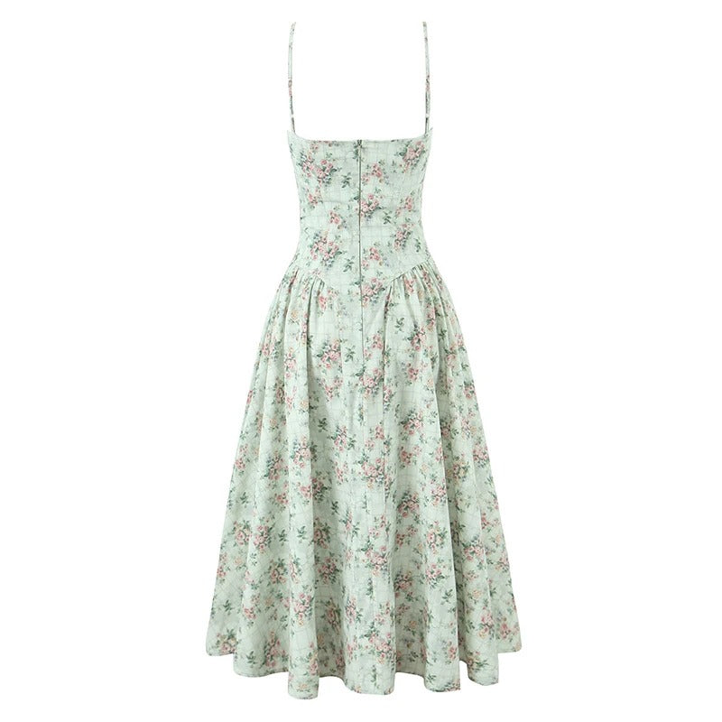 Vestido Floral Sage Slim
