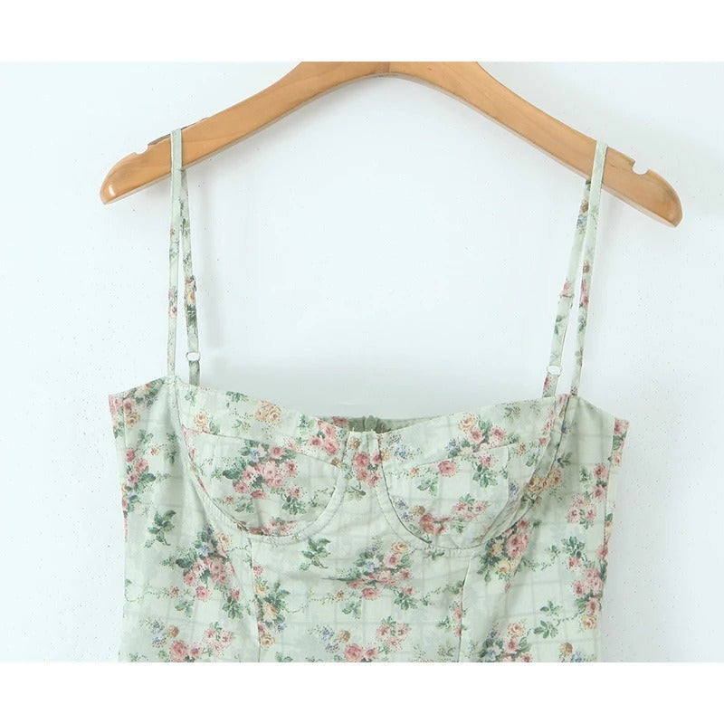 Vestido Floral Sage Slim