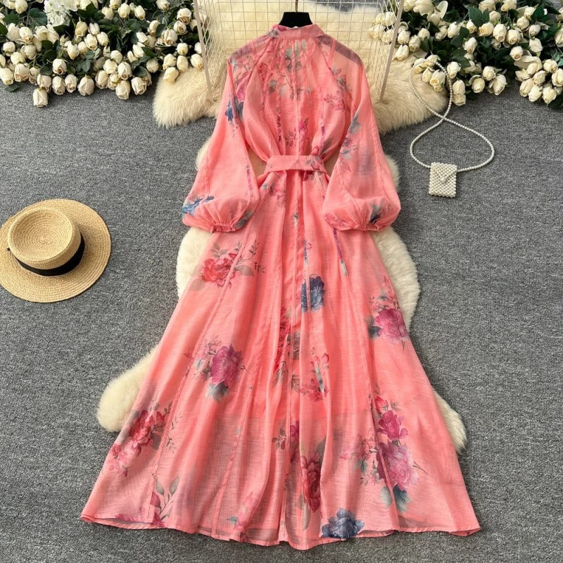 Vestido Boho Maxi Floral