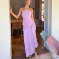 Vestido Lavanda Flowy Halter