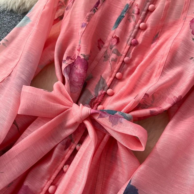Vestido Boho Maxi Floral