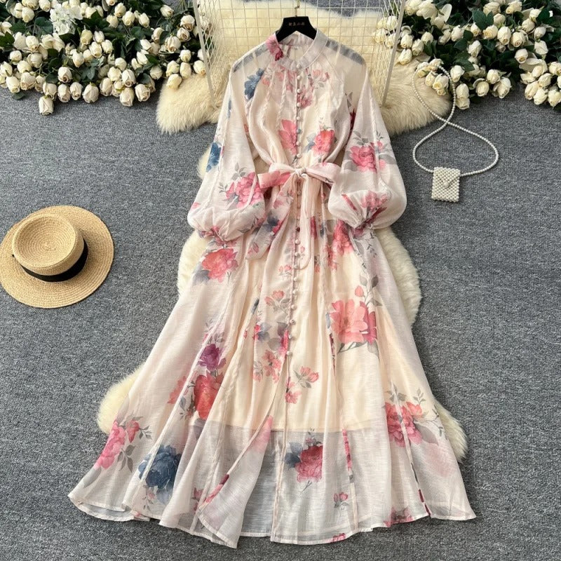 Vestido Boho Maxi Floral